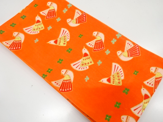 Japanese Kimono / Hanhaba Obi Combined weave